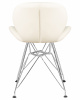 Стул обеденный DOBRIN BUTTERFLY CHROME, ножки хром, цвет кремовый