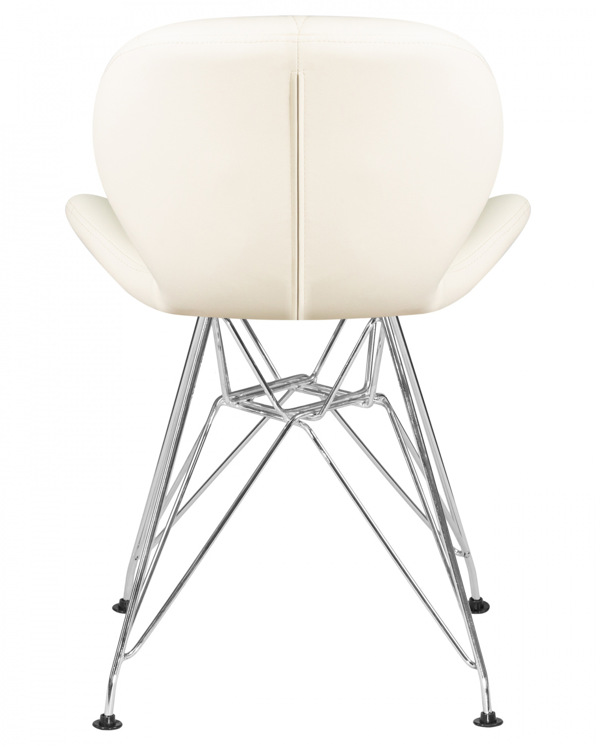 Стул обеденный DOBRIN BUTTERFLY CHROME, ножки хром, цвет кремовый