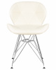 Стул обеденный DOBRIN BUTTERFLY CHROME, ножки хром, цвет кремовый
