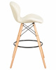 Стул барный DOBRIN BUTTERFLY BAR, ножки светлый бук, цвет кремовый