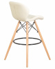 Стул барный DOBRIN BUTTERFLY BAR, ножки светлый бук, цвет кремовый