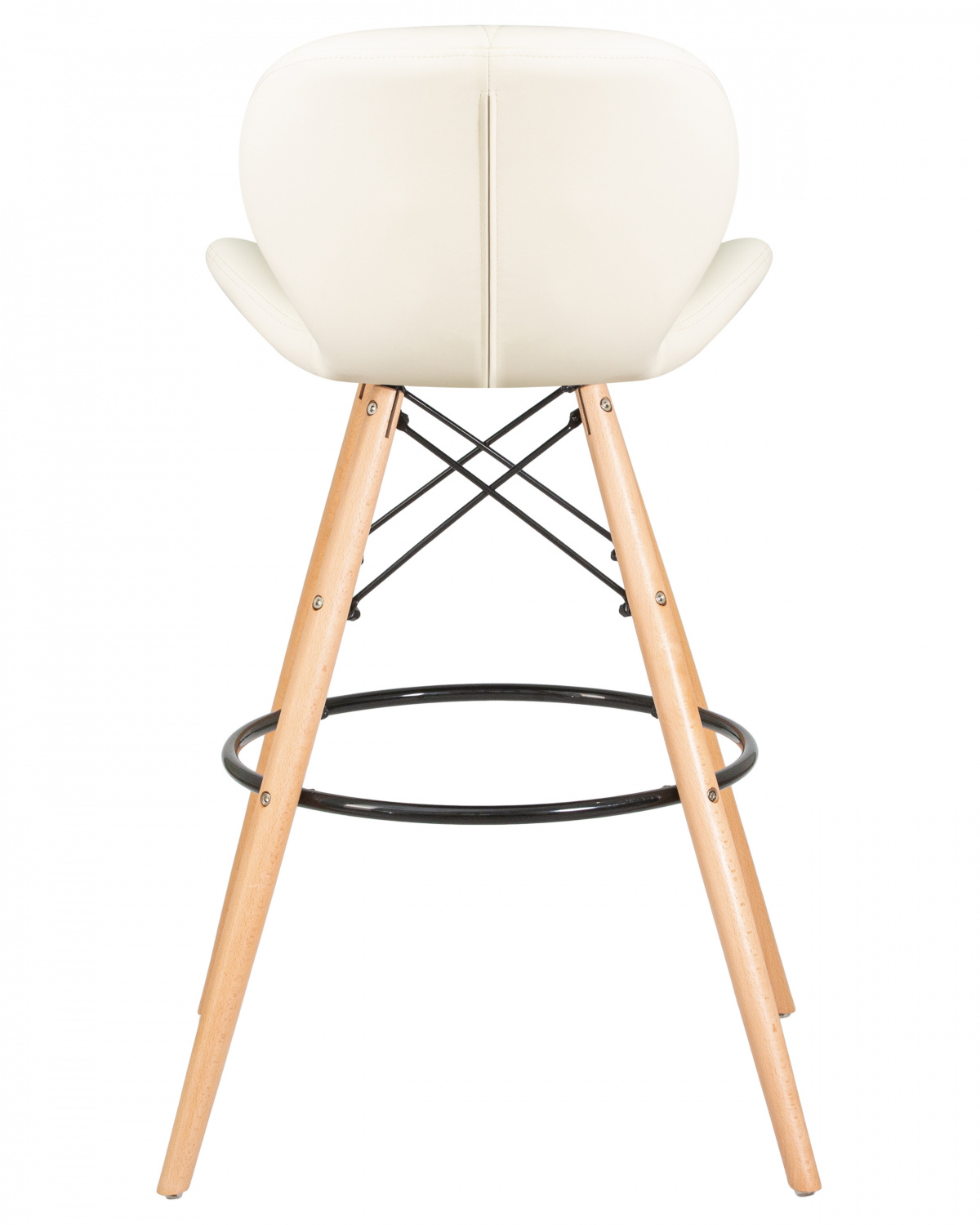 Стул барный DOBRIN BUTTERFLY BAR, ножки светлый бук, цвет кремовый