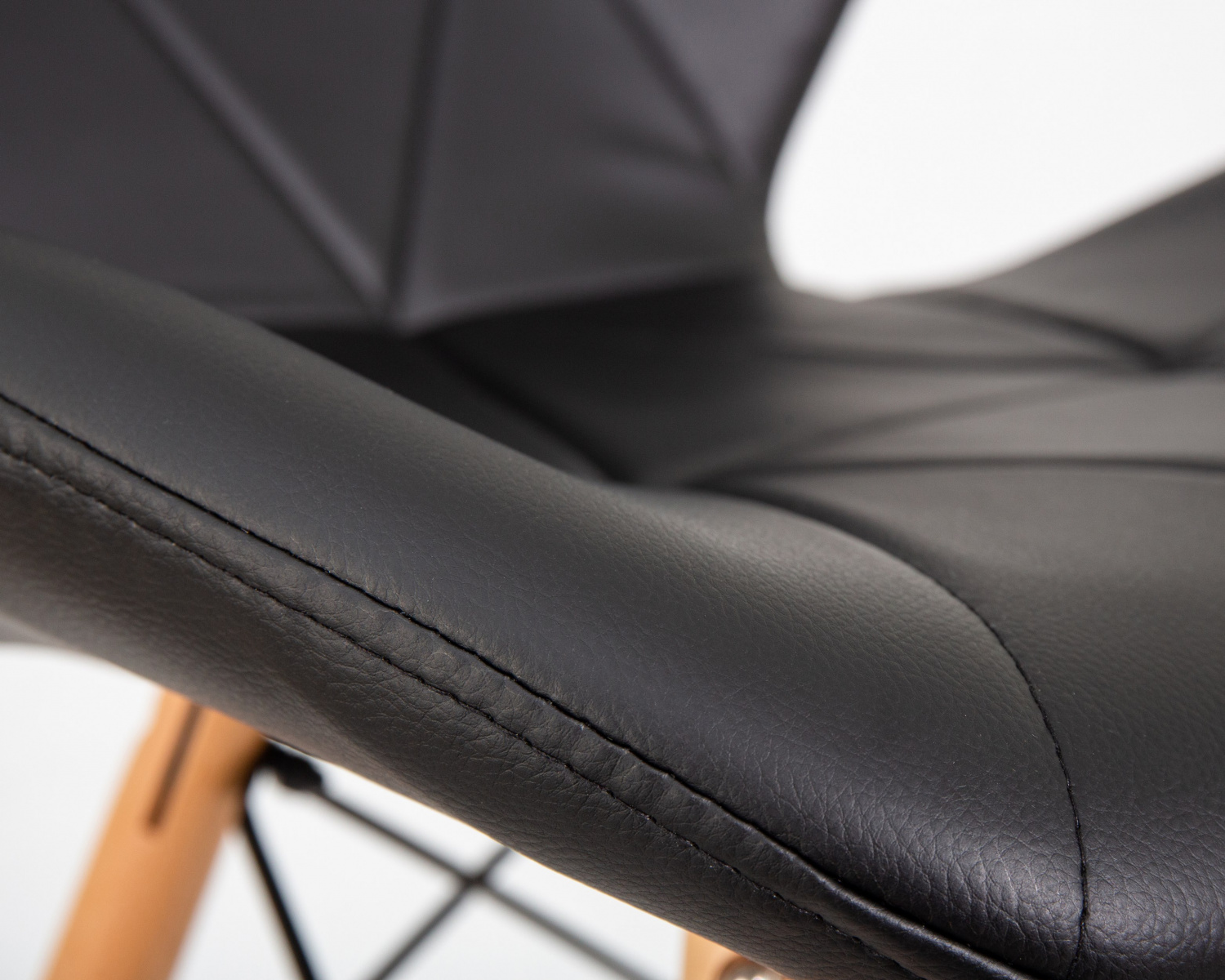 Стул барный DOBRIN BUTTERFLY BAR, ножки светлый бук, цвет чёрный