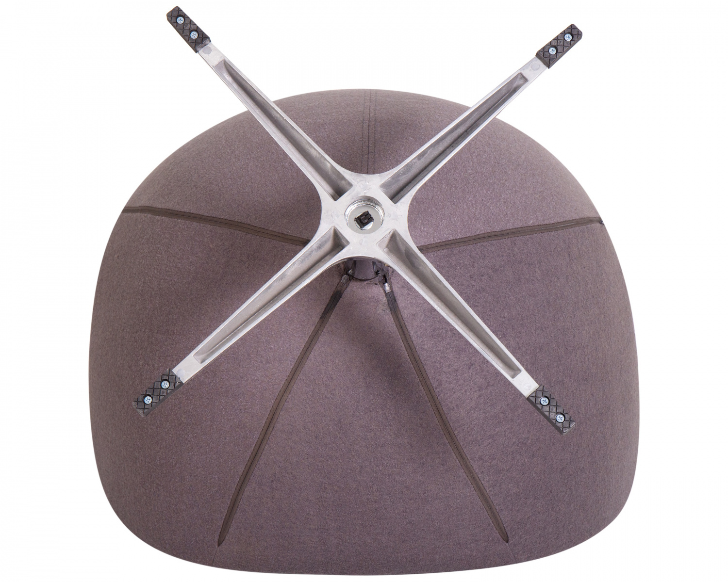 Кресло дизайнерское DOBRIN EGG, серая ткань AF7