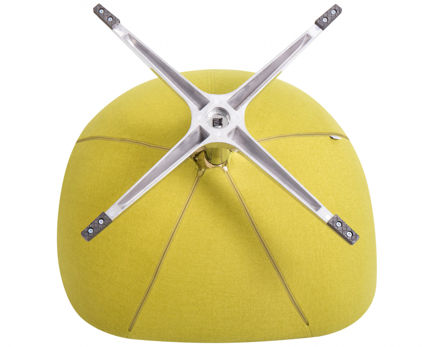 Кресло дизайнерское DOBRIN EGG, светло-зеленая ткань AF3