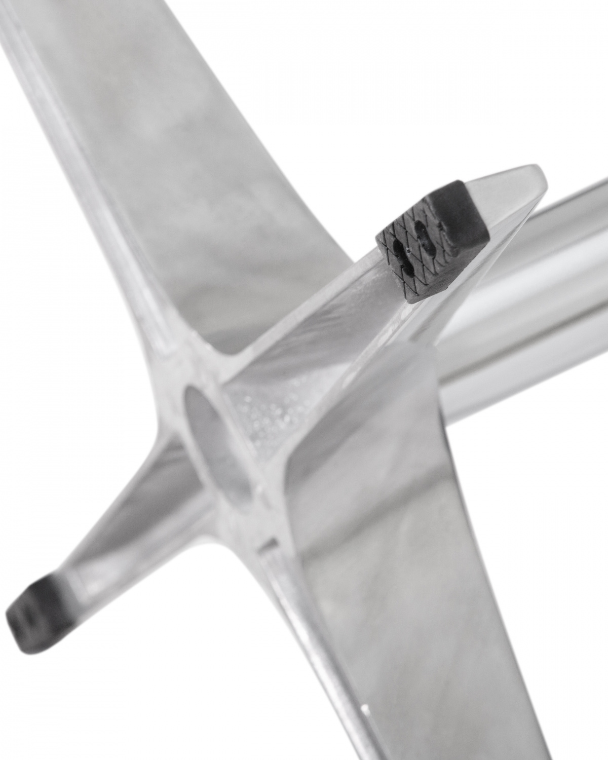 Кресло дизайнерское DOBRIN SWAN, серая ткань IF11, алюминиевое основание