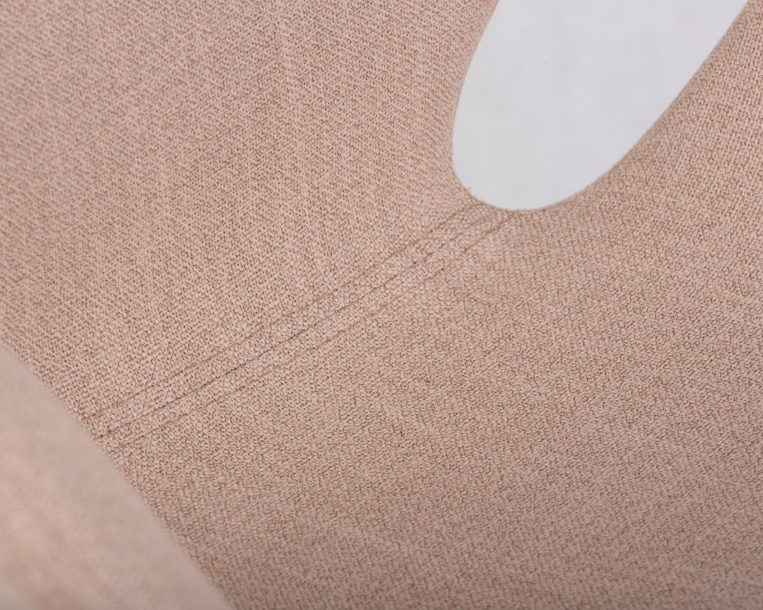 Кресло дизайнерское DOBRIN SWAN, бежевая ткань IF1, золотое основание