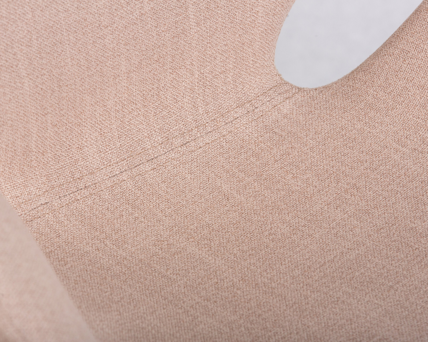 Кресло дизайнерское DOBRIN SWAN, бежевая ткань IF1, алюминиевое основание