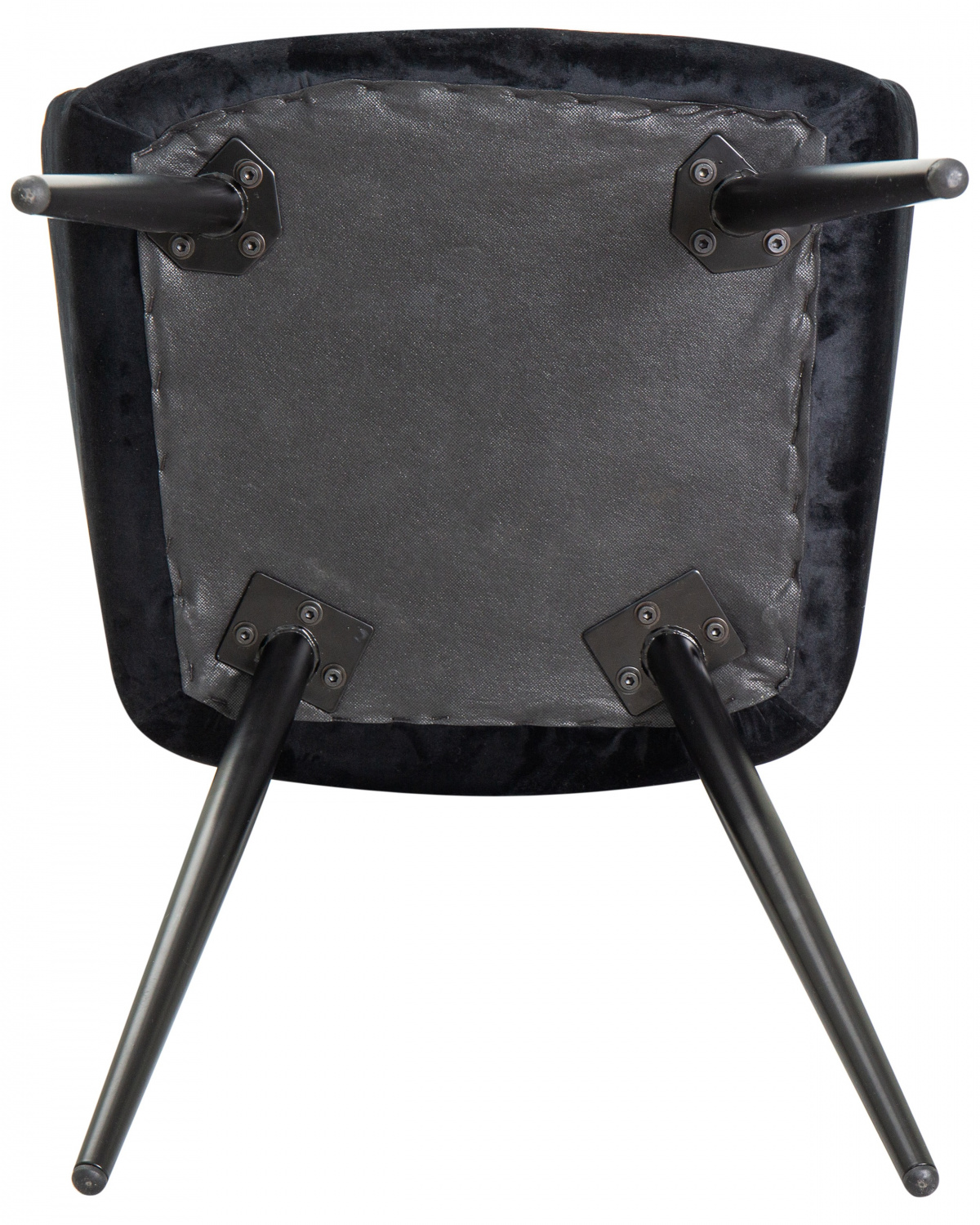 Стул обеденный DOBRIN ROBERT, черные матовые ножки, велюр V108-77 Чёрный