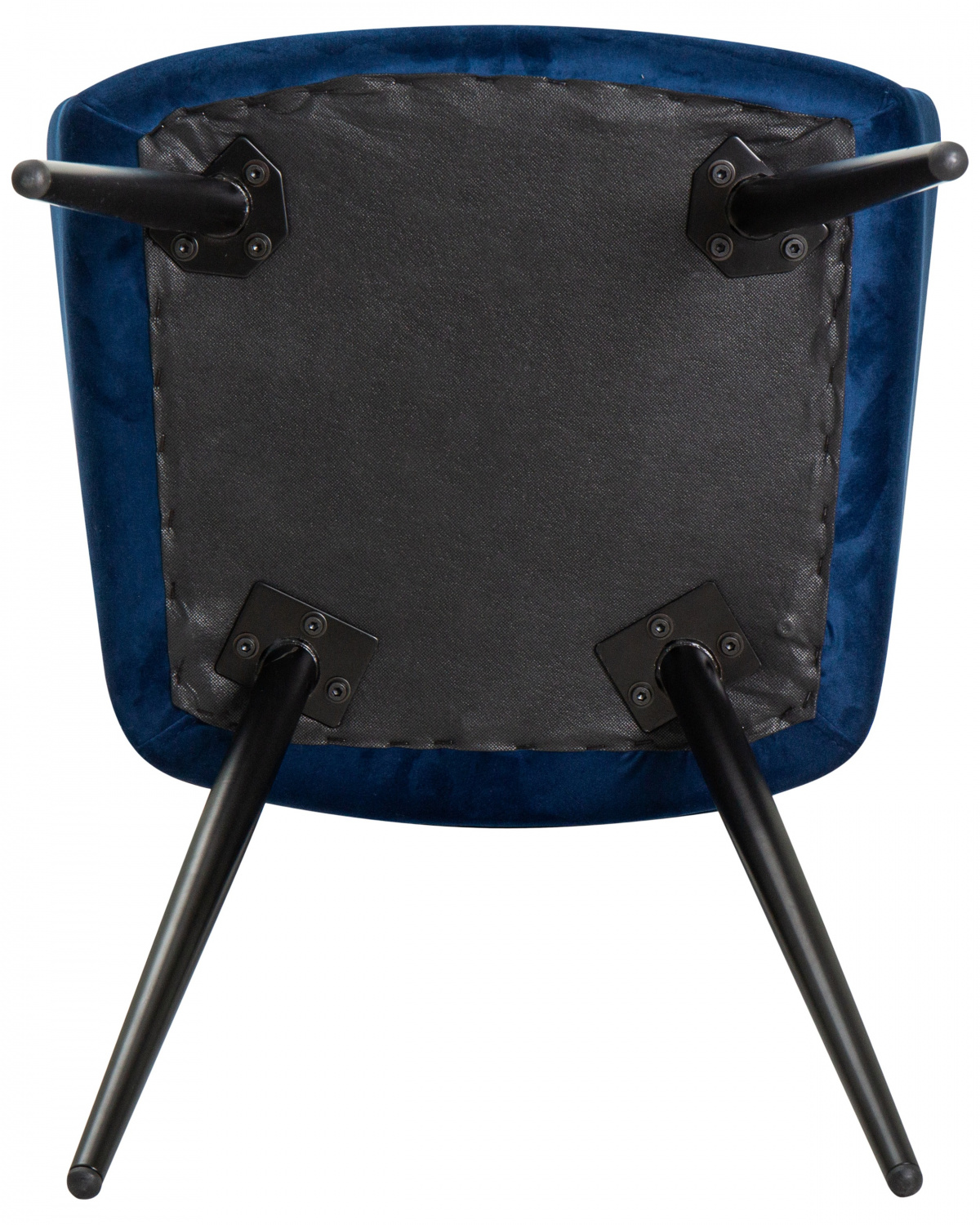 Стул обеденный DOBRIN ROBERT, черные матовые ножки, велюр V108-67 Тёмно-синий