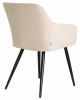 Стул обеденный DOBRIN ROBERT, черные матовые ножки, велюр V108-98 Бежевый