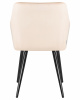 Стул обеденный DOBRIN ROBERT, черные матовые ножки, велюр V108-98 Бежевый