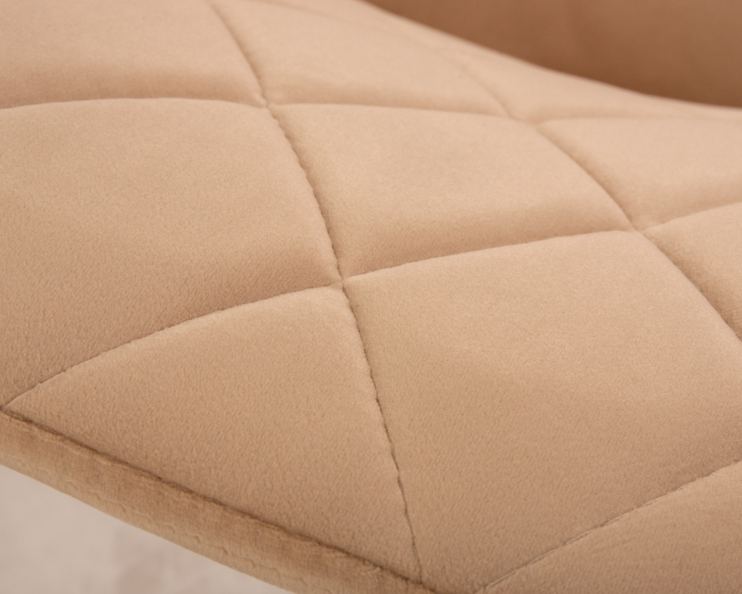 Стул обеденный DOBRIN ROBERT, черные матовые ножки, велюр V108-98 Бежевый