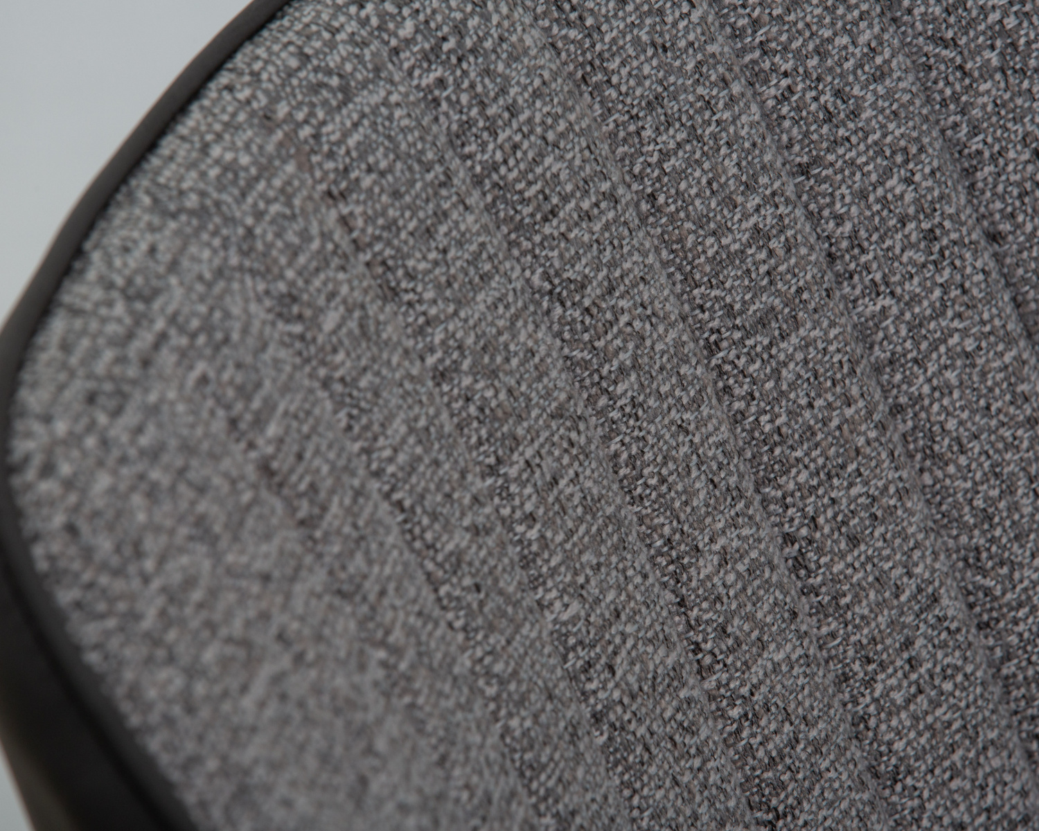 Стул обеденный DOBRIN KEVIN, черные матовые ножки, Сиденье серая ткань FC-09, Спинка антрацит кожзам RU-08