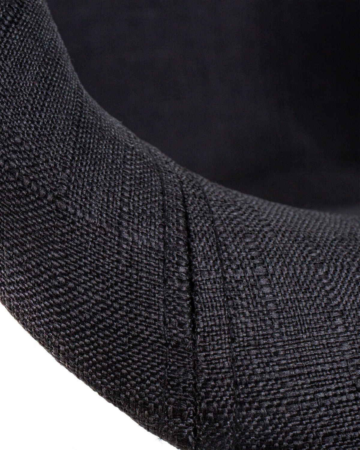 Стул обеденный DOBRIN DAW ROSS, ножки светлый бук, сиденье 012 белый пластик, чёрная ткань