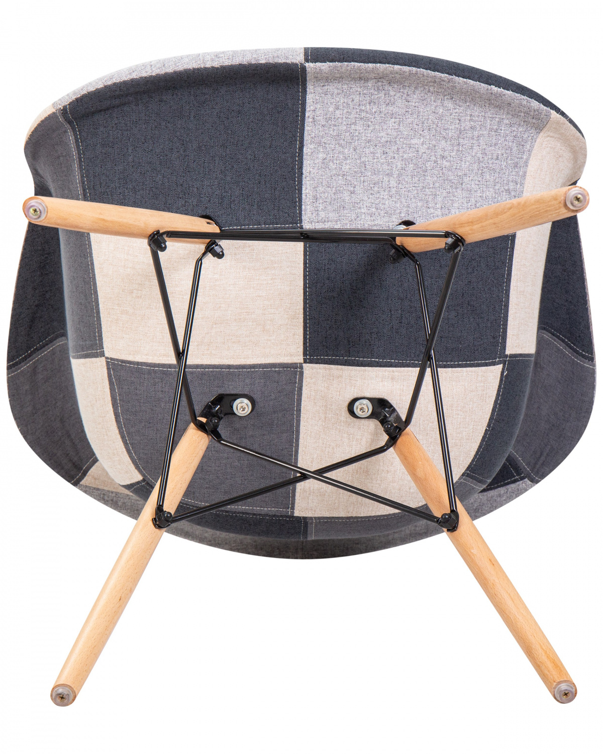 Стул обеденный DOBRIN DAW RACHEL, ножки светлый бук, сиденье 002 Puzzle