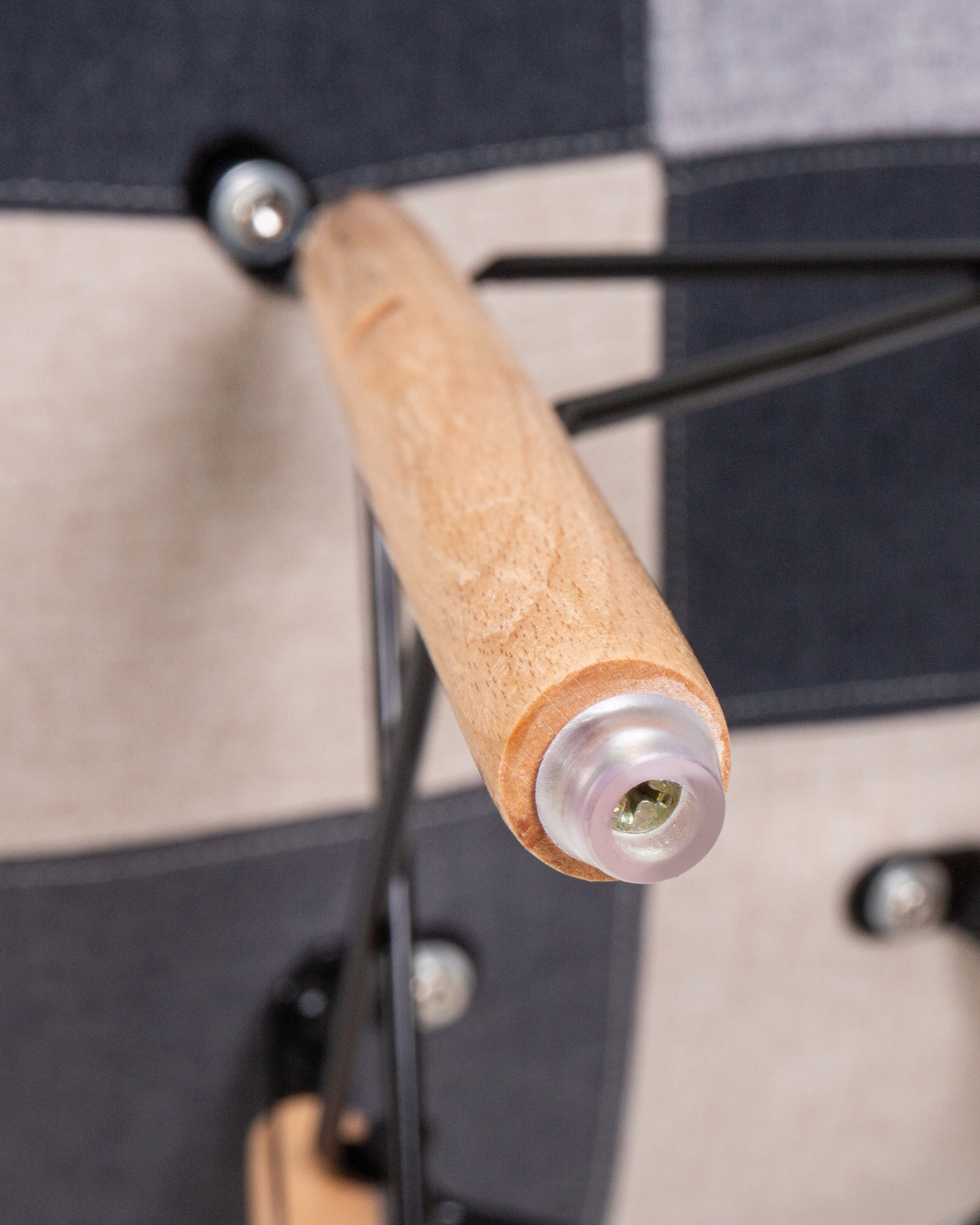 Стул обеденный DOBRIN DAW RACHEL, ножки светлый бук, сиденье 002 Puzzle