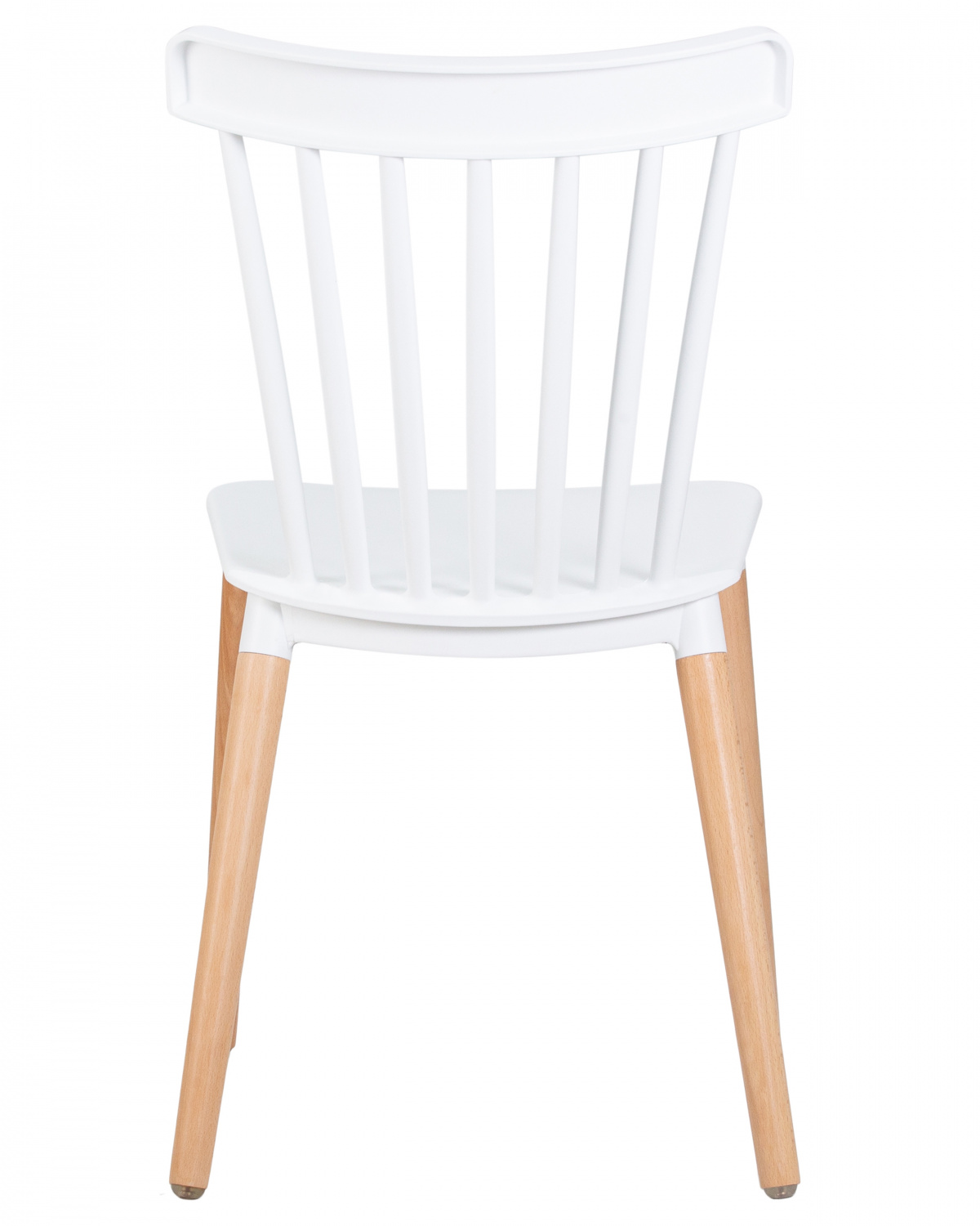 Стул обеденный DOBRIN THEO, ножки светлый бук, цвет белый (W-02)