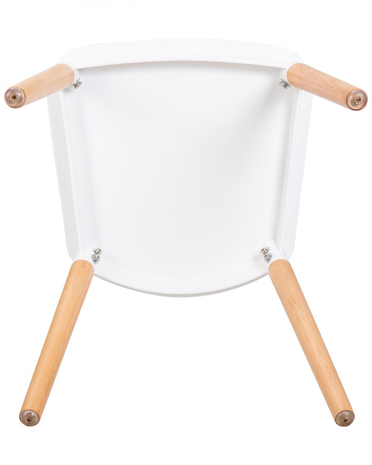 Стул обеденный DOBRIN THEO, ножки светлый бук, цвет белый (W-02)