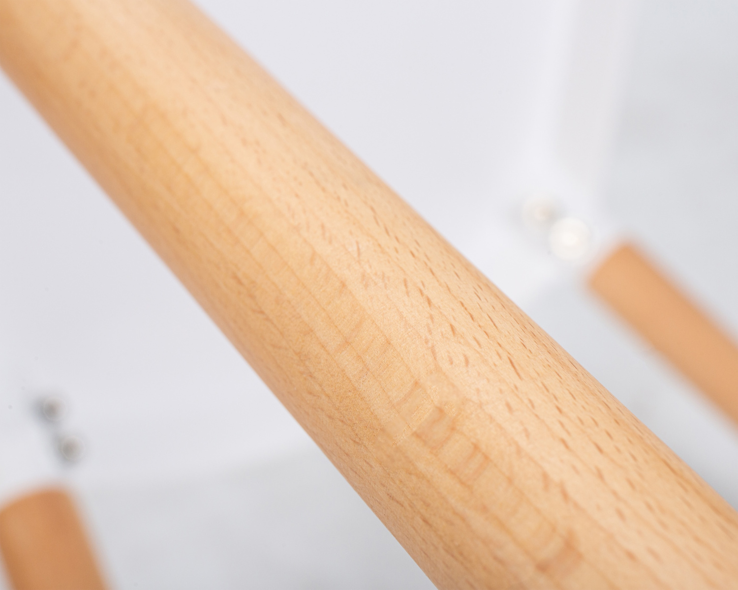 Стул обеденный DOBRIN THEO, ножки светлый бук, цвет белый (W-02)