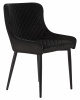 Стул обеденный DOBRIN RICHARD, черные матовые ножки, черный велюр (V108-77)