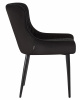 Стул обеденный DOBRIN RICHARD, черные матовые ножки, черный велюр (V108-77)