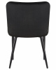 Стул обеденный DOBRIN RICHARD, черные матовые ножки, черный велюр (V108-77)