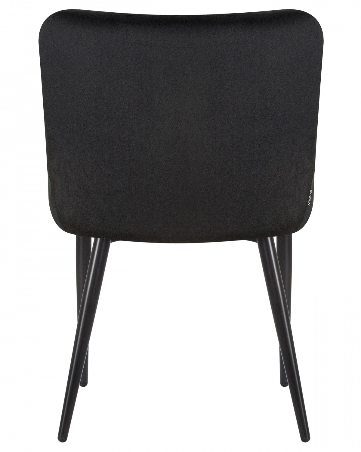 Стул обеденный DOBRIN RICHARD, черные матовые ножки, черный велюр (V108-77)