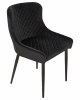 Стул обеденный DOBRIN RICHARD, черные матовые ножки, черный велюр (V108-77)