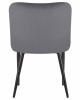 Стул обеденный DOBRIN RICHARD, черные матовые ножки, темно-серый велюр (V108-91)