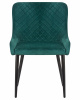 Стул обеденный DOBRIN RICHARD, черные матовые ножки, зелёный велюр (V108-64)