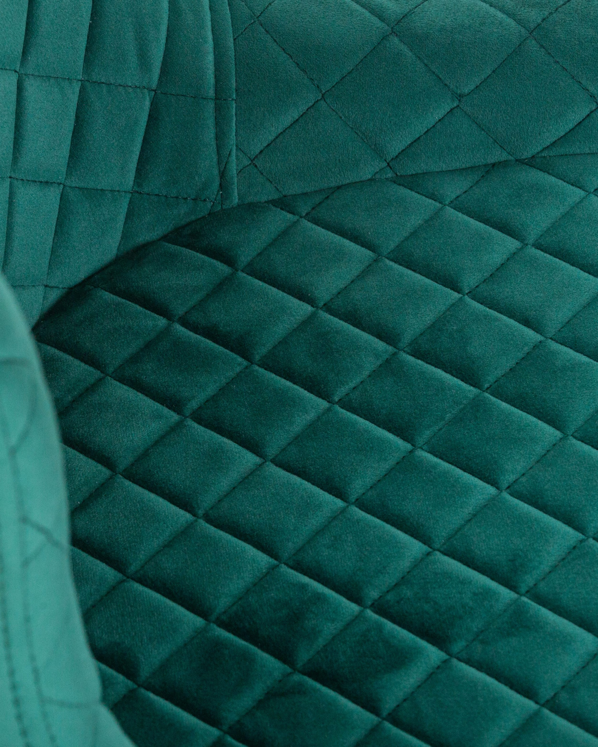 Стул обеденный DOBRIN RICHARD, черные матовые ножки, зелёный велюр (V108-64)