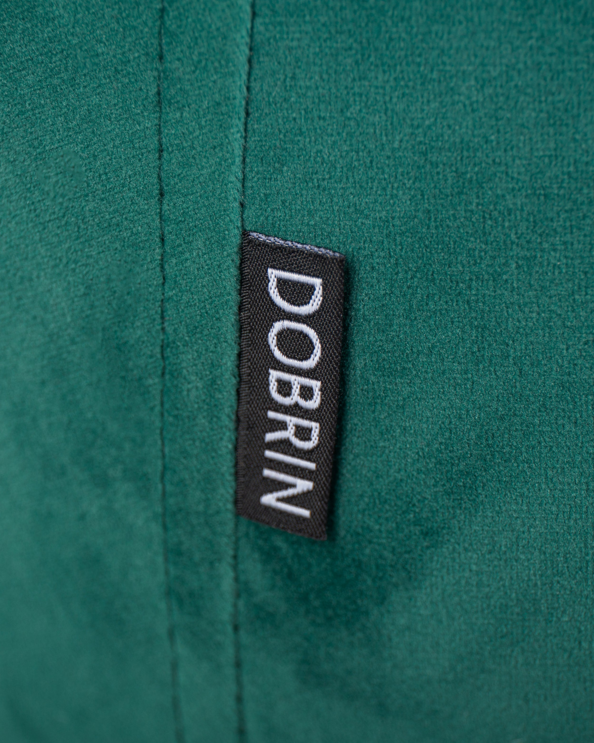 Стул обеденный DOBRIN RICHARD, черные матовые ножки, зелёный велюр (V108-64)