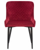 Стул обеденный DOBRIN RICHARD, черные матовые ножки, бордовый велюр (V108-85)