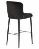 Стул барный DOBRIN CHRISTIAN'75, черные ножки, черный велюр (V108-77)