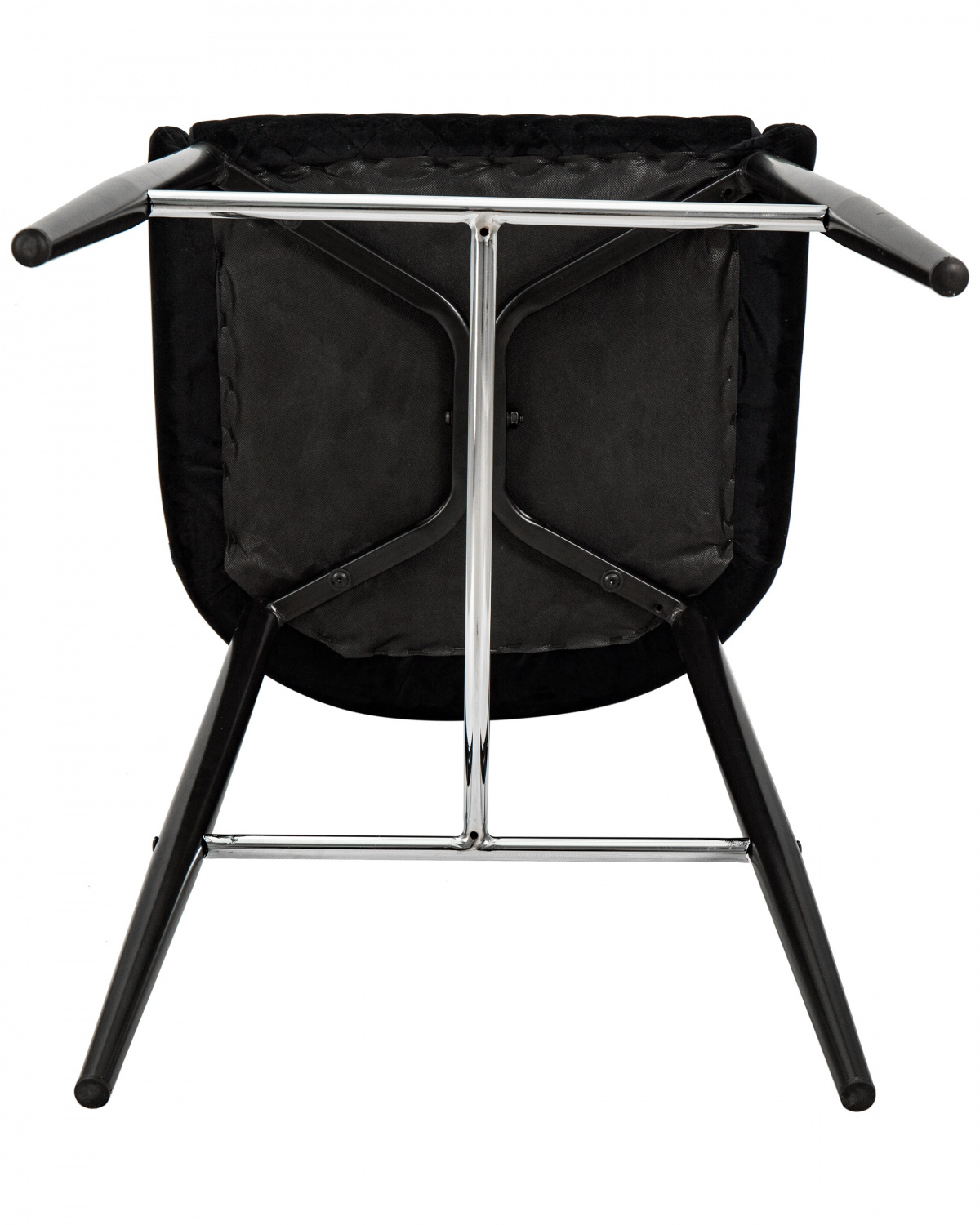 Стул барный DOBRIN CHRISTIAN'75, черные ножки, черный велюр (V108-77)