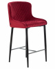 Стул полубарный DOBRIN CHRISTIAN'65, черные ножки, бордовый велюр (V108-85)