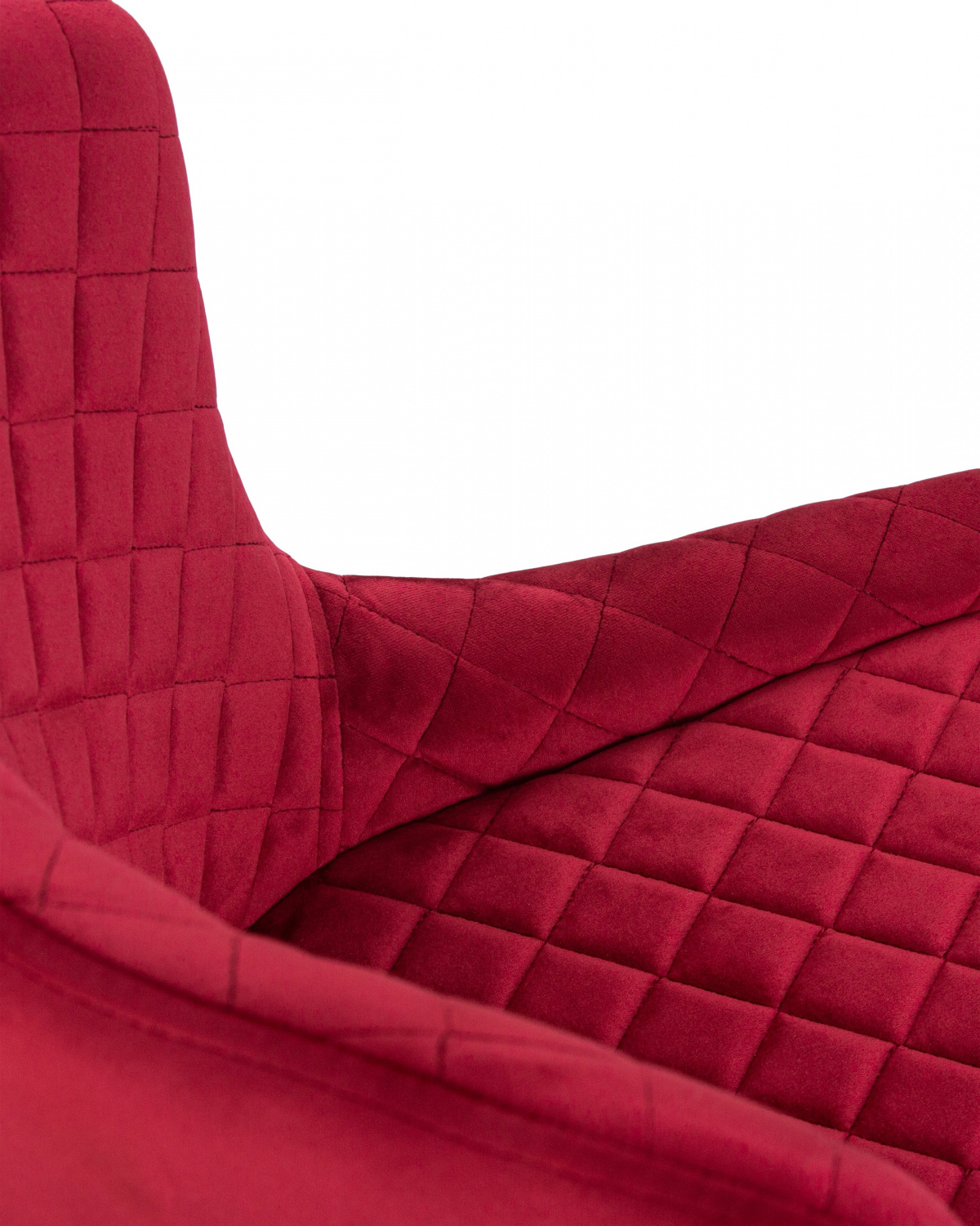 Стул полубарный DOBRIN CHRISTIAN'65, черные ножки, бордовый велюр (V108-85)