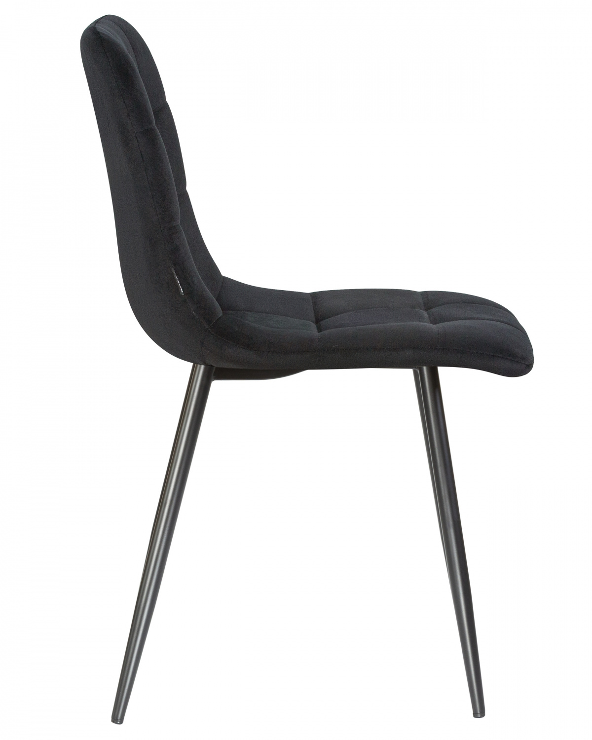 Стул обеденный DOBRIN ALEX, черные матовые ножки, черный велюр (V108-77)