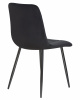 Стул обеденный DOBRIN ALEX, черные матовые ножки, черный велюр (V108-77)