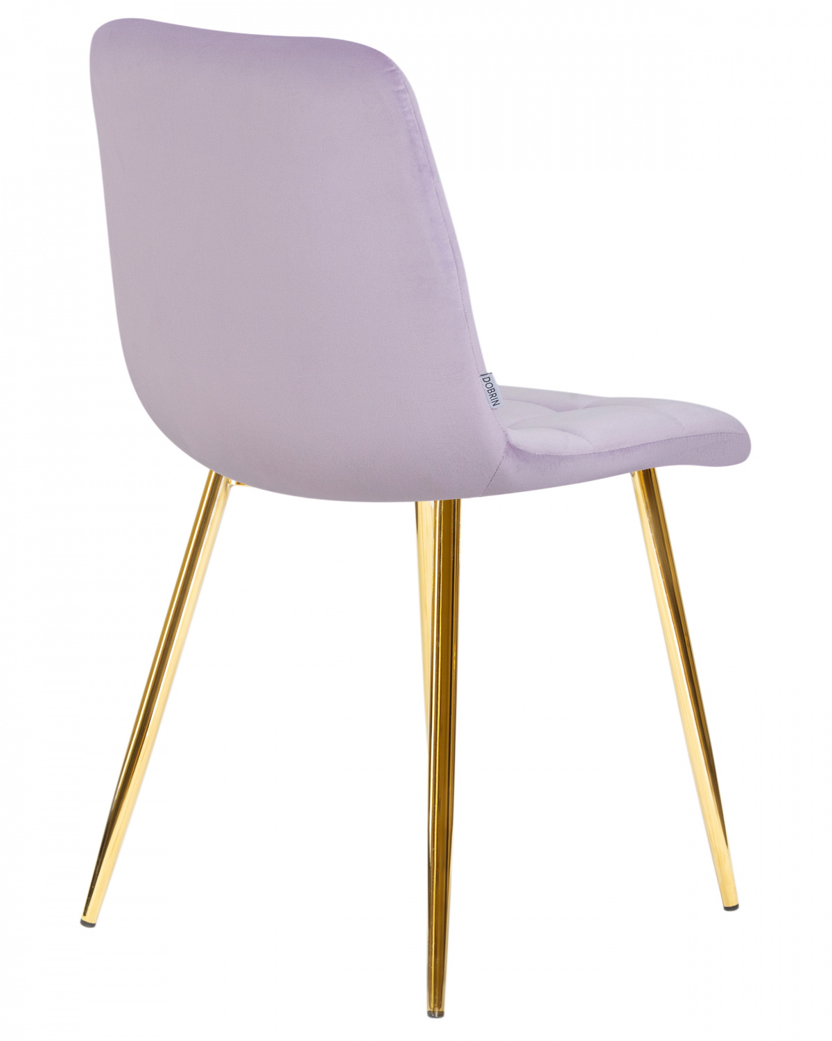 Стул обеденный DOBRIN ALEX, золотые ножки, фиолетовый велюр (V108-49)