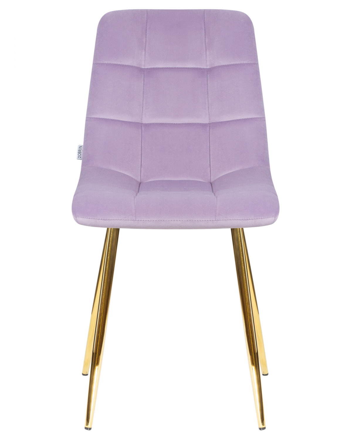 Стул обеденный DOBRIN ALEX, золотые ножки, фиолетовый велюр (V108-49)