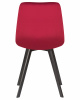 Стул обеденный DOBRIN ALEX SQUARE, черные матовые ножки, бордовый велюр (V108-85)