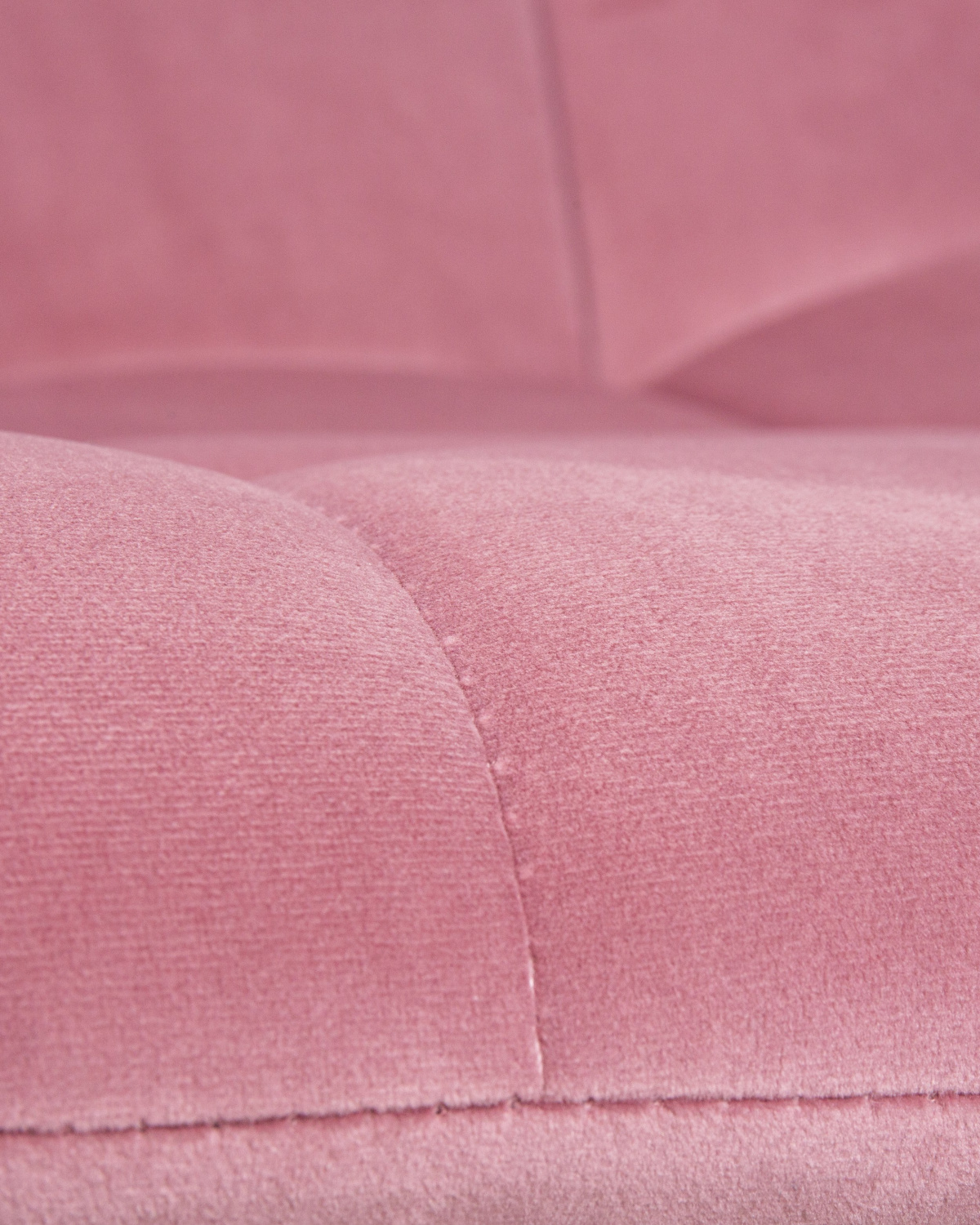 Стул обеденный DOBRIN ALEX SQUARE, белые ножки, розовый велюр (V108-15)