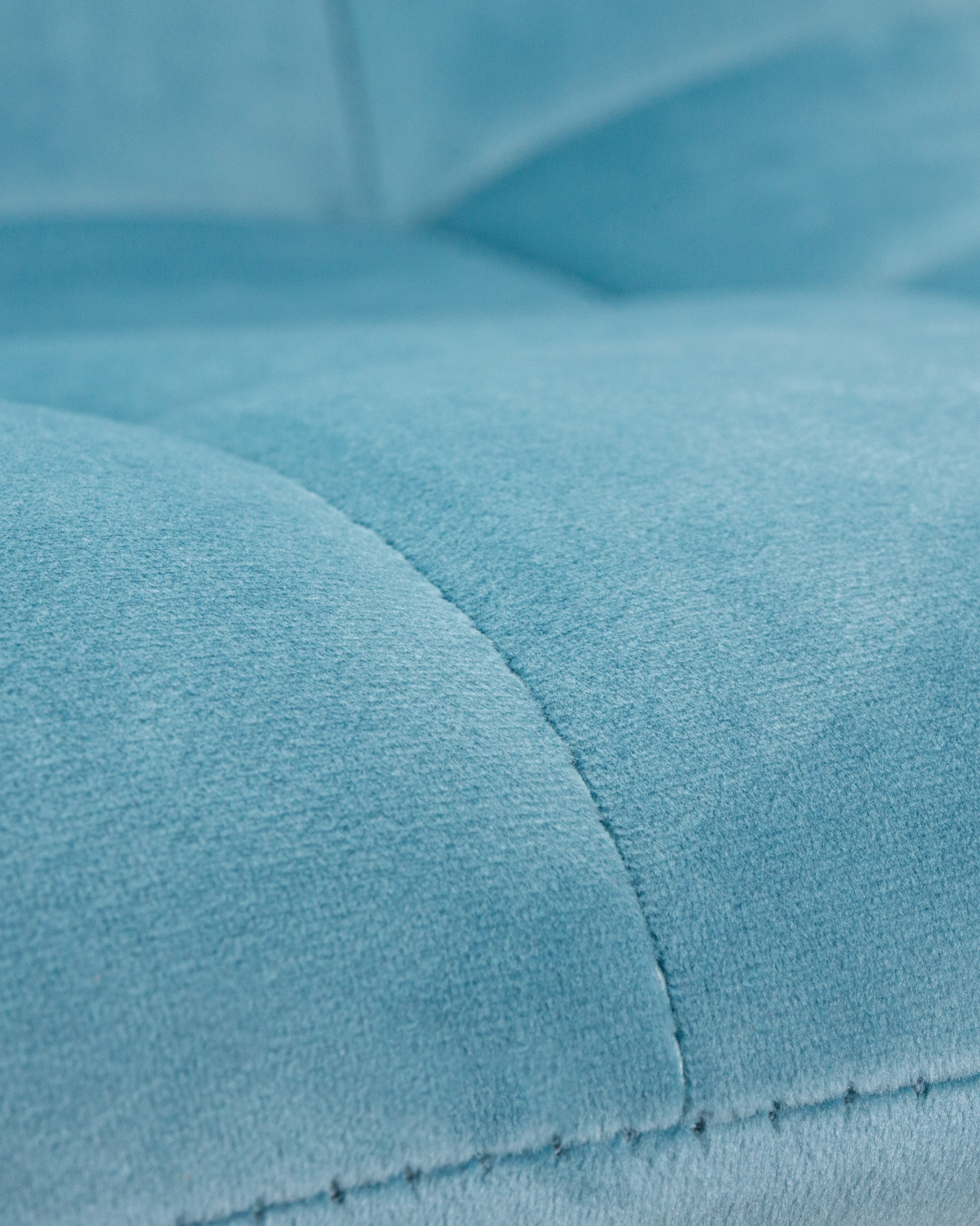 Стул обеденный DOBRIN ALEX SQUARE, белые ножки, морской волны велюр (V108-57)