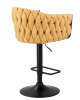 Стул барный DOBRIN LEON, жёлтая ткань (LAR 275-8)