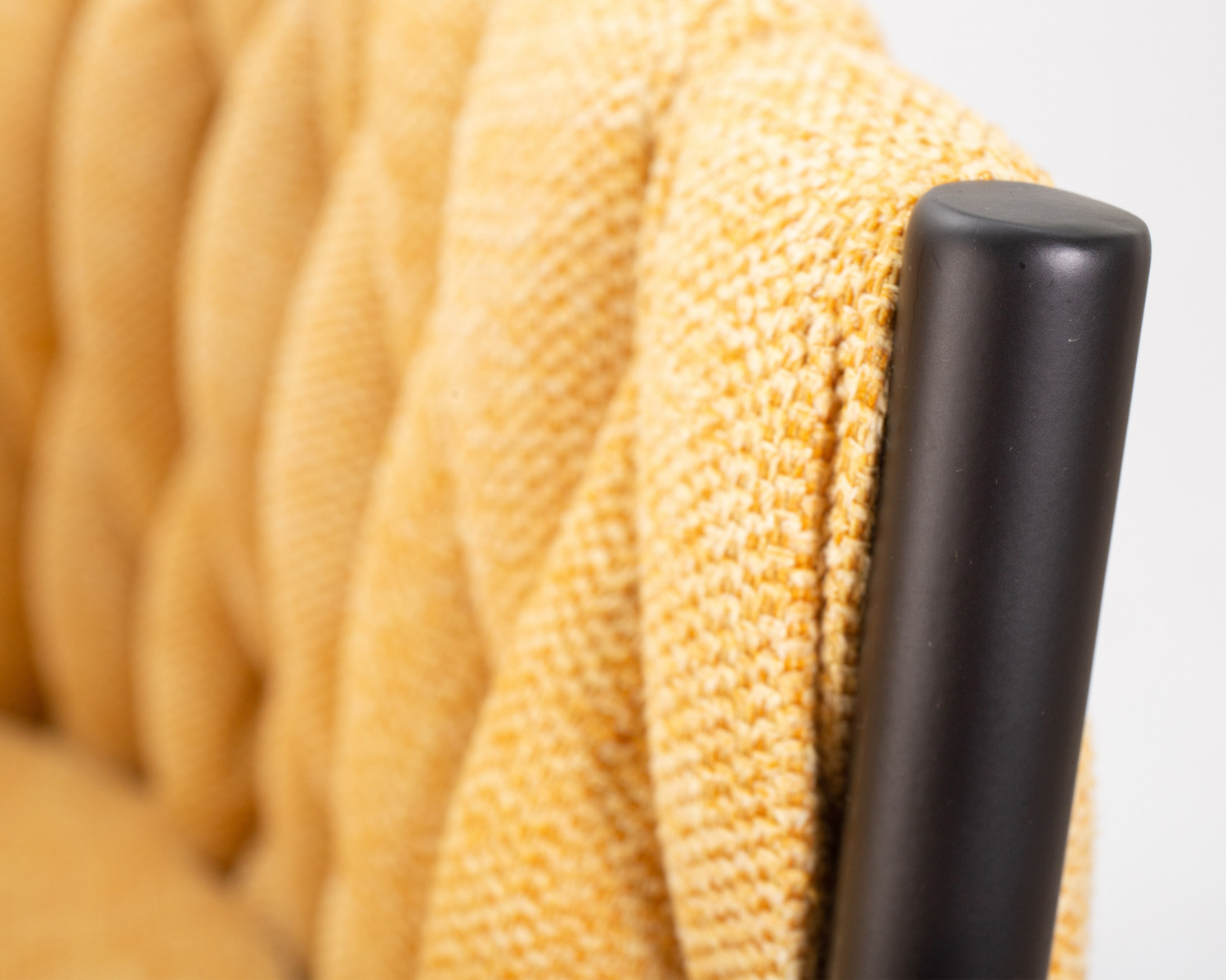 Стул барный DOBRIN LEON, жёлтая ткань (LAR 275-8)