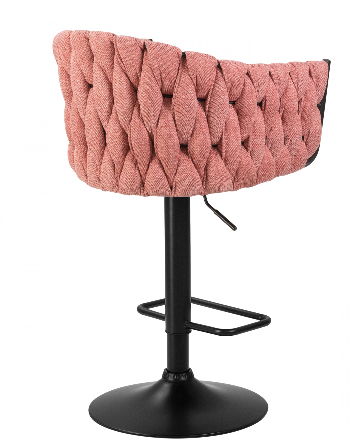 Стул барный DOBRIN LEON, розовая ткань (LAR 275-10)