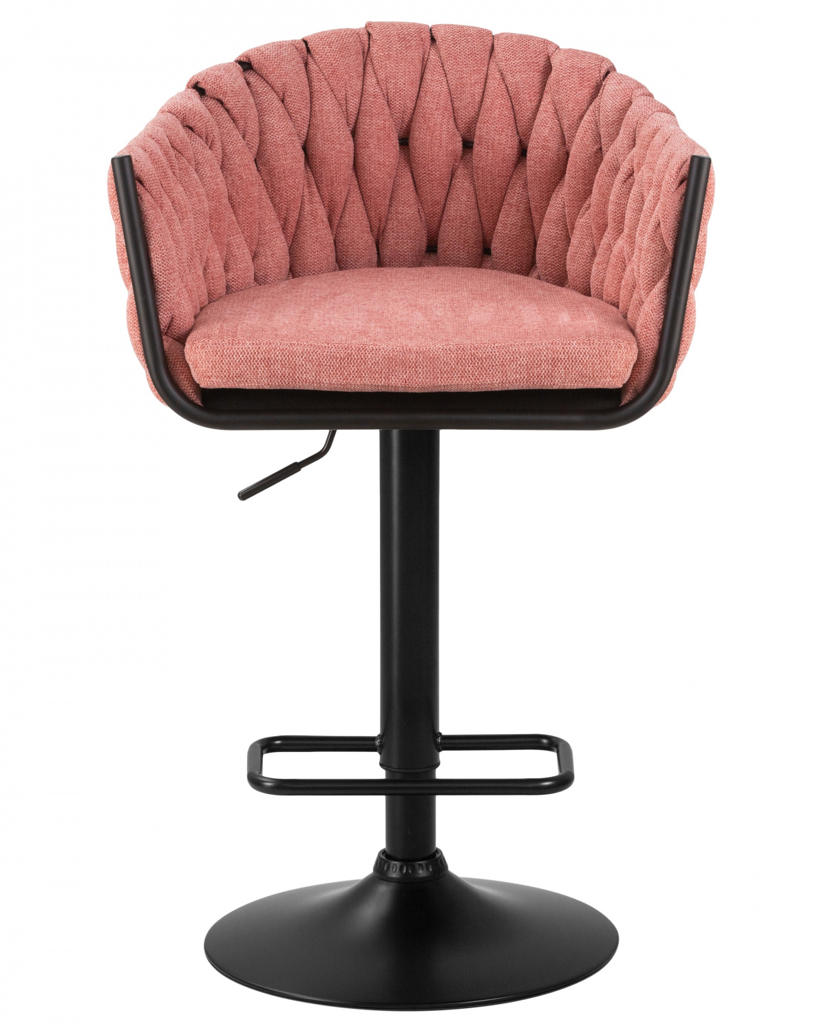 Стул барный DOBRIN LEON, розовая ткань (LAR 275-10)