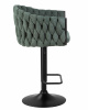 Стул барный DOBRIN LEON, зеленая ткань (LAR 275-23)